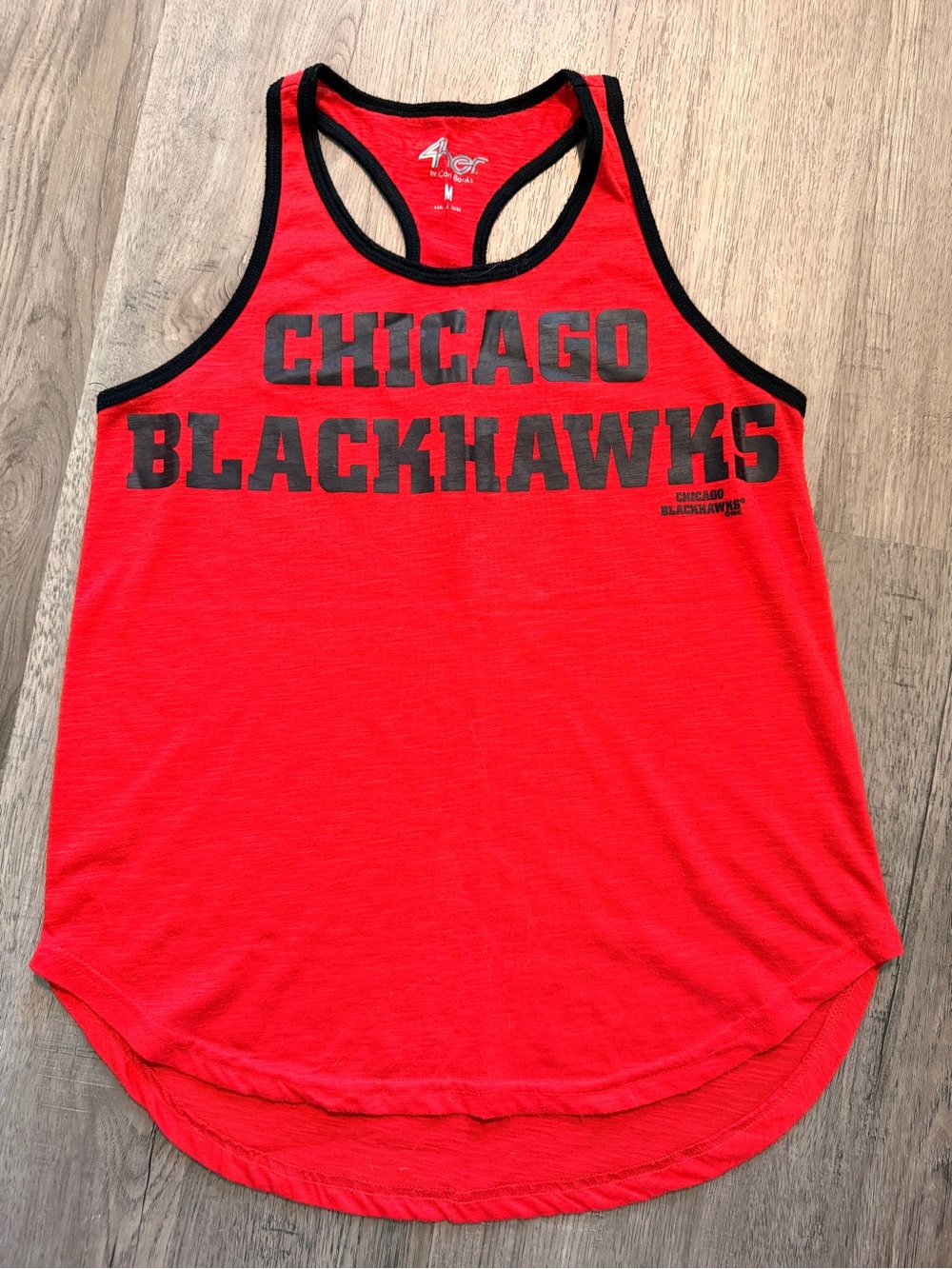 Women’s Chicago Blackhawks Red Racerback Tank Top - MED